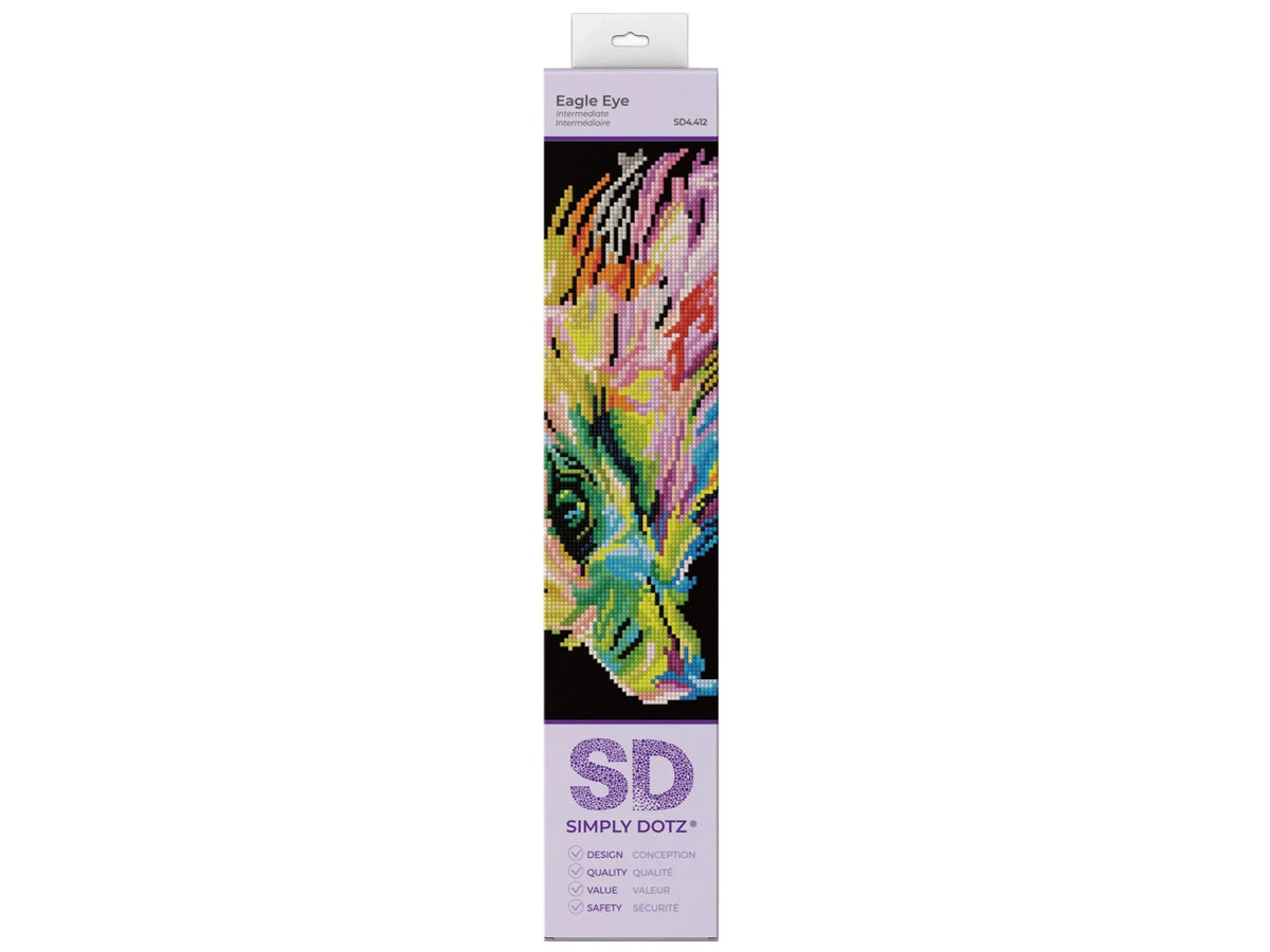 Diamond Dotz, Simply Dotz Diamond Art Kit - 16.5"X10.6" - Eagle Eye