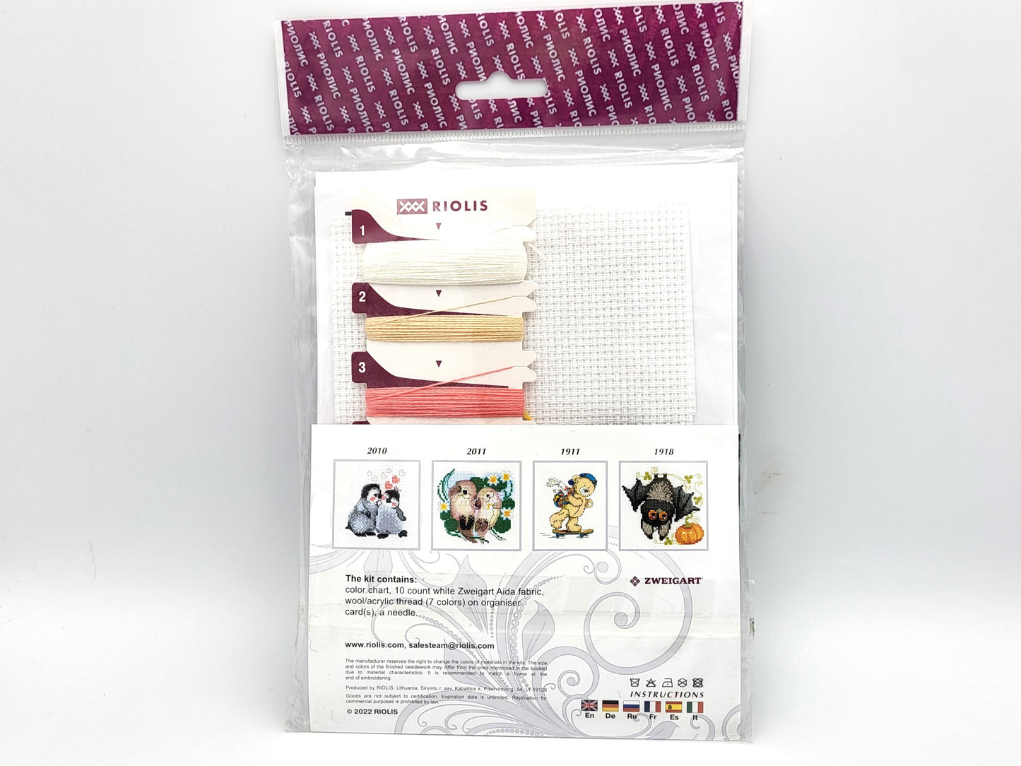 RIOLIS Counted Cross Stitch Kit 6"X6" - Amore Mio - 10ct #2083