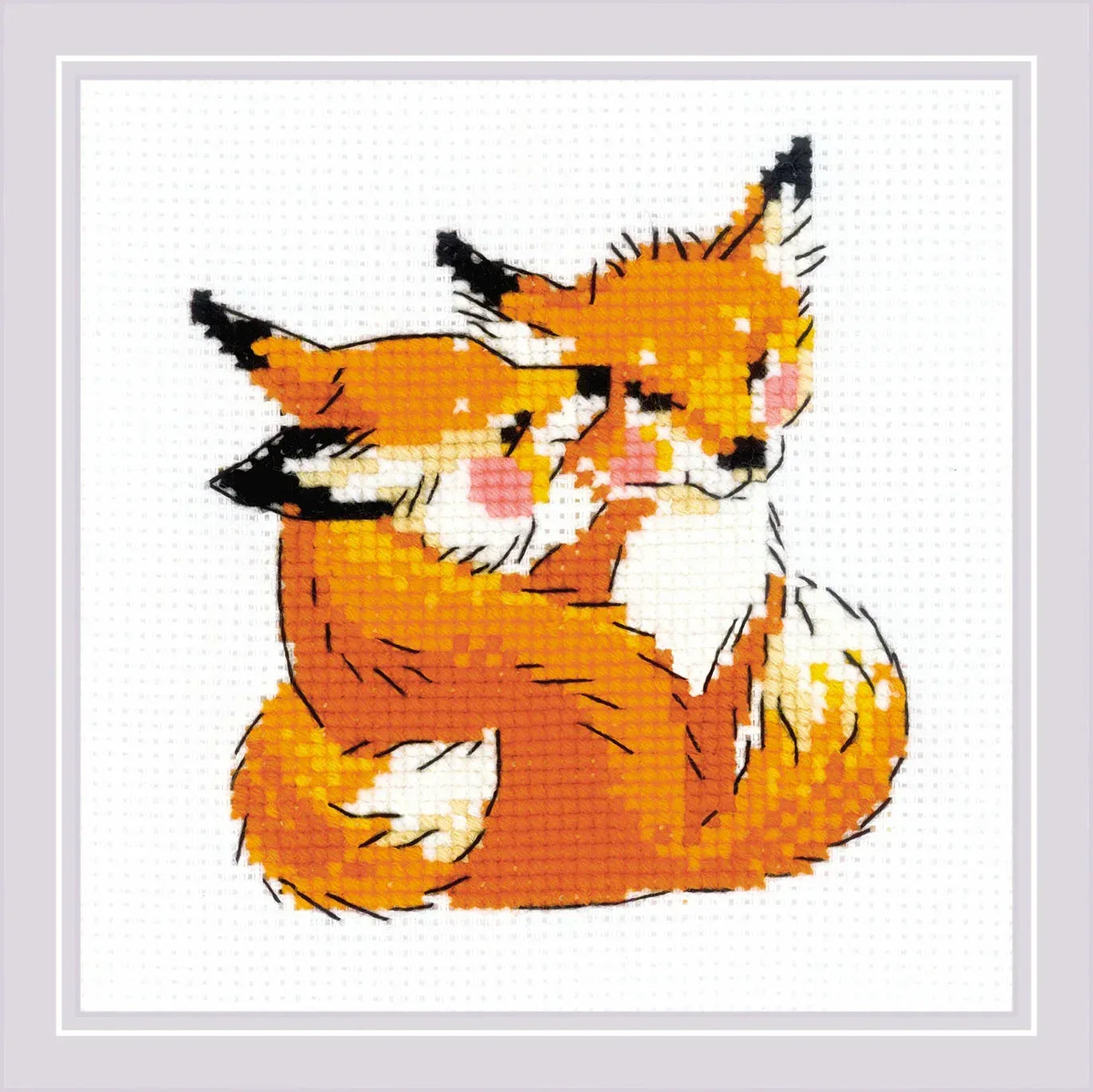 Riolis Amore Mio Cross Stitch Kit - 6"x6" 10-Count Aida Love Theme
