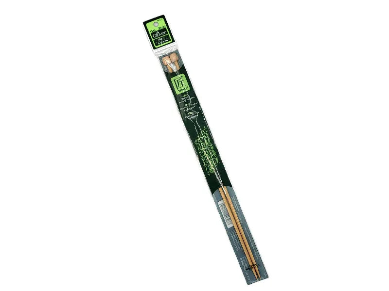 Clover Takumi Bamboo Single Point Knitting Needles 13" to 14" 7 4.5mm