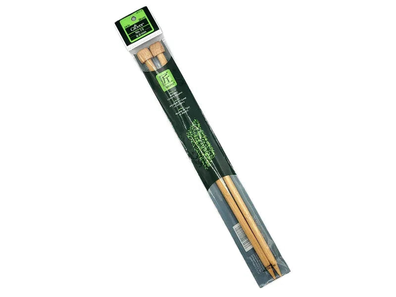 Clover Takumi Bamboo Single Point Knitting Needles 14in 13 9mm front
