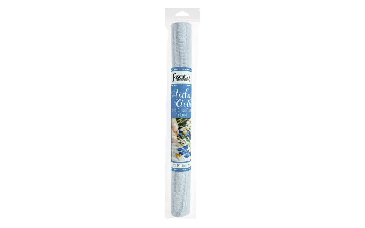 Barely blue cross stitch aida fabric, 14ct 15x18"