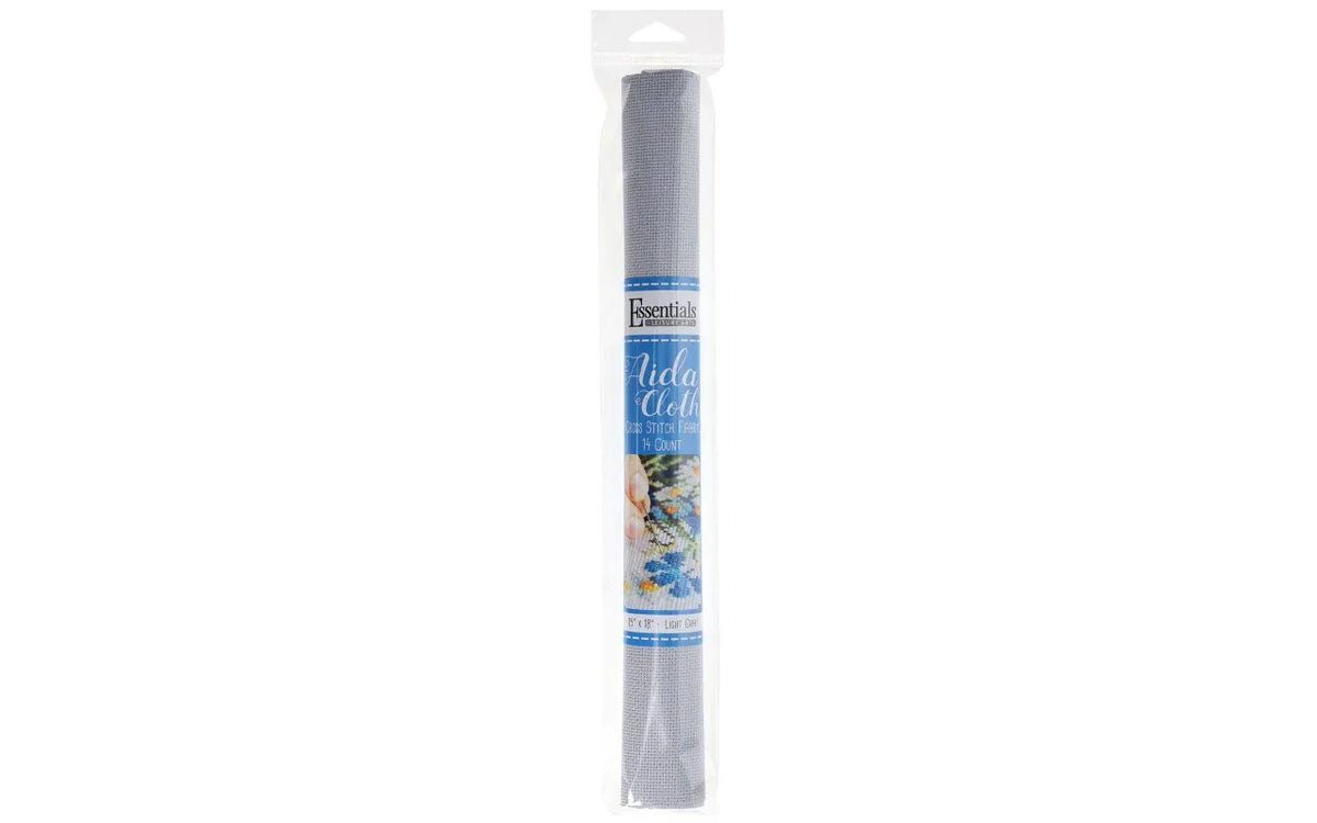 Light gray aida fabric, 14ct 15x18"