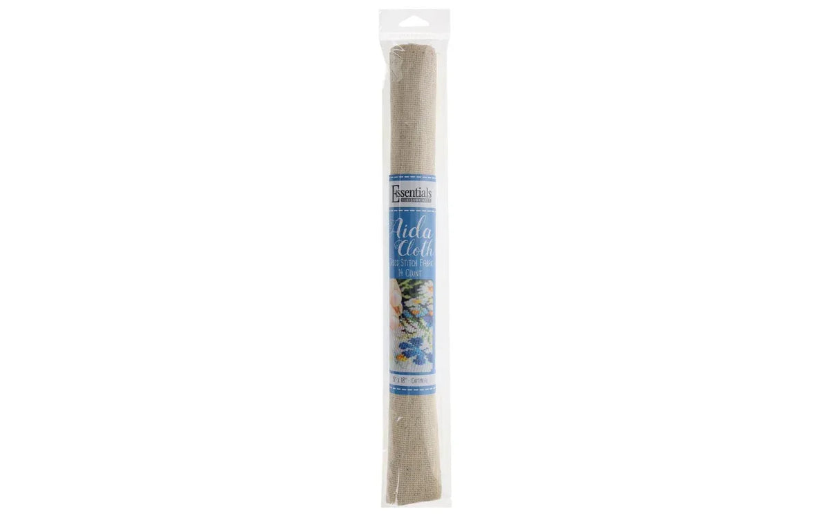 speckled light colored cross stitch aida fabric, 14ct 15x18"