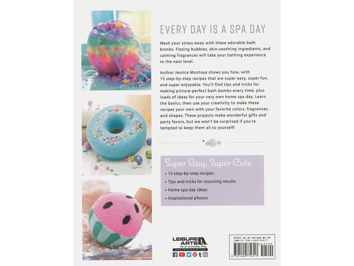Leisure Arts, Sparkle and Fizz Bath Bombs Recipe Book