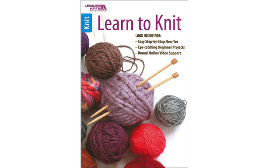 Learn to Knit Book - Softcover book - Leisure Arts