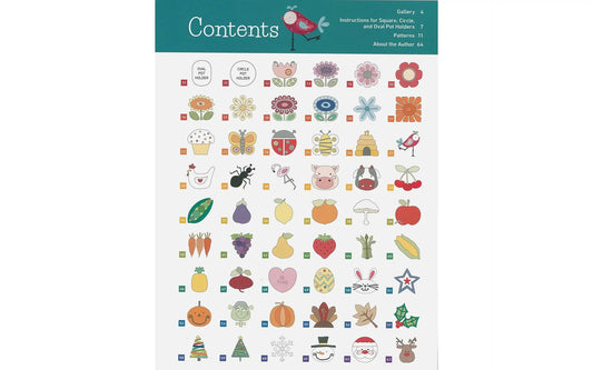 52 Playful Pot Holders to Appliqué – Delicious Designs for Every Week | Kim Schaefer