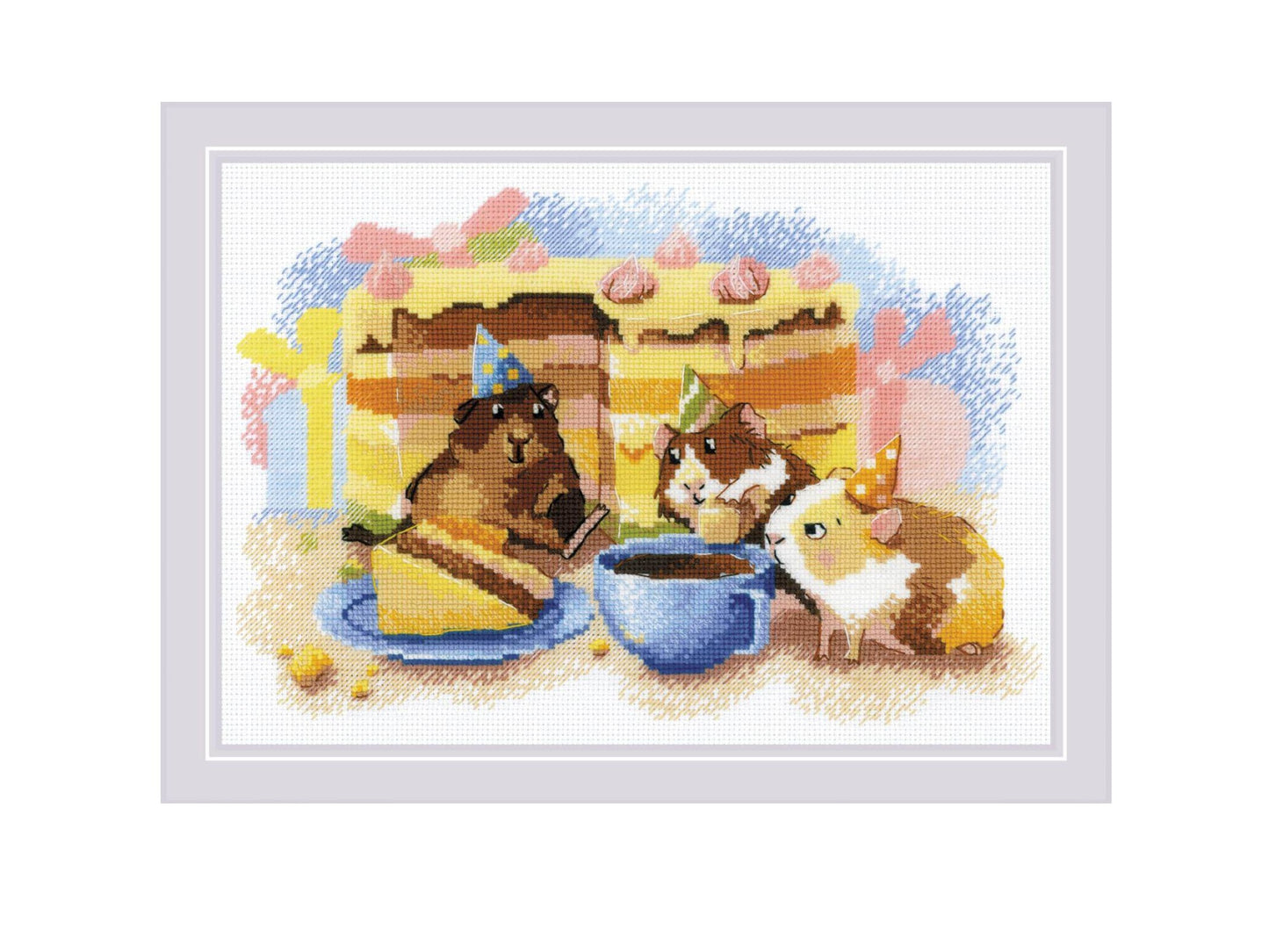 RIOLIS Counted Cross Stitch Kit 11.75" x 8.25", 14ct, The Tastiest Bite - #2126