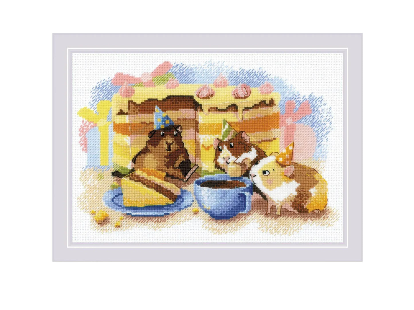 RIOLIS Counted Cross Stitch Kit 11.75" x 8.25", 14ct, The Tastiest Bite - #2126