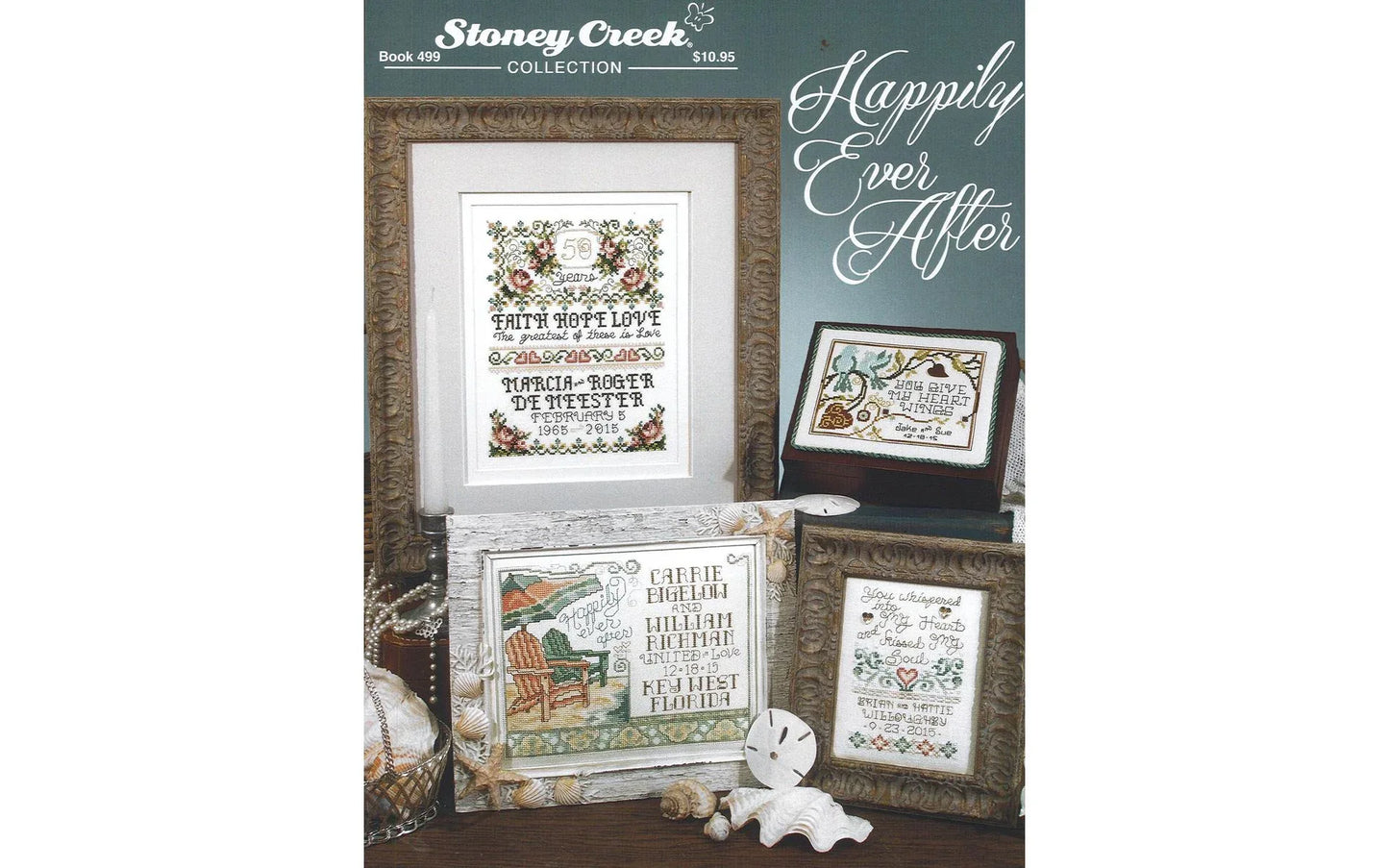 Happy Ever After Cross Stitch Book – 4 Wedding & Anniversary Designs | Stoney Creek