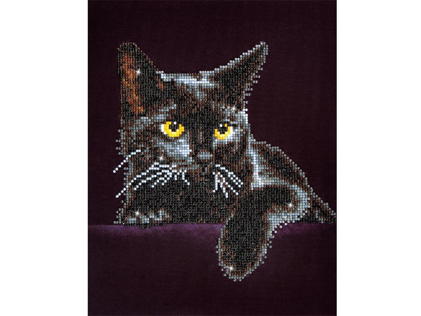 Diamond Dotz Facet Art Kit Intermediate Midnight Cat, 11 x 14"