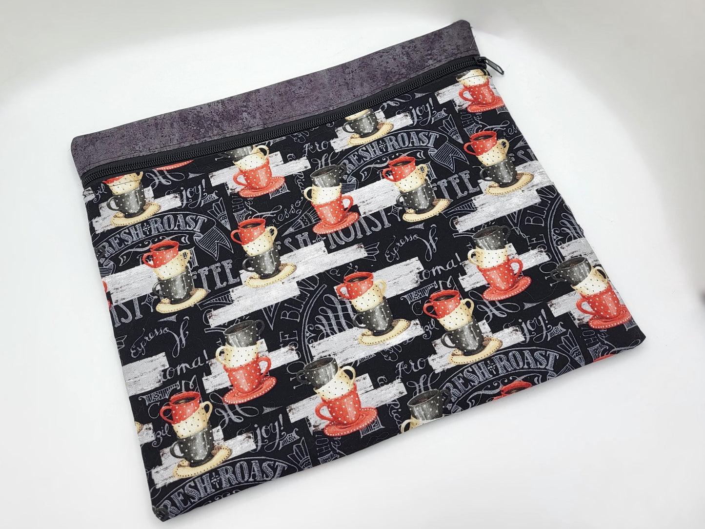 Project bag for cross stitch, 13x11.25" medium size | embroidery projects and sewing notions storage