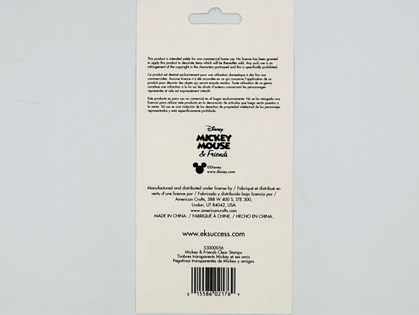 EK Success Disney Clear Stamps - Mickey & Friends, 10pc