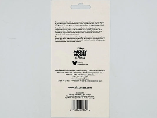 EK Success Disney Clear Stamps - Mickey & Friends, 10pc