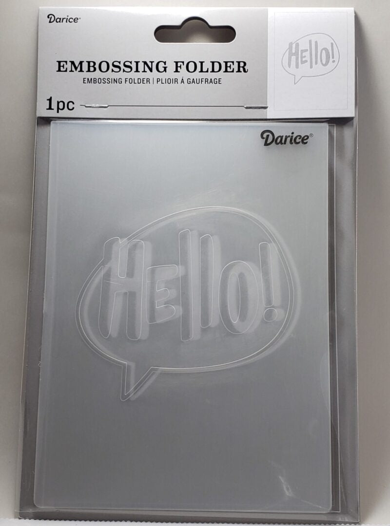 Darice Embossing Folder, "Hello" 30032601