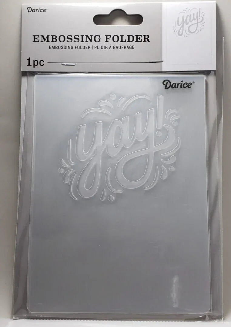 Darice YAY Embossing Folder for A2 Cards - 4.25" x 5.75"