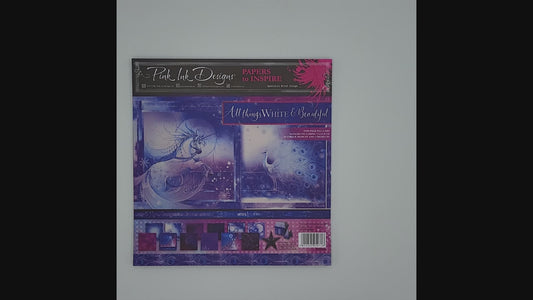 8x8" Paper Pad, Pink Ink Designs, All Things White & Beautiful, 24 sheets
