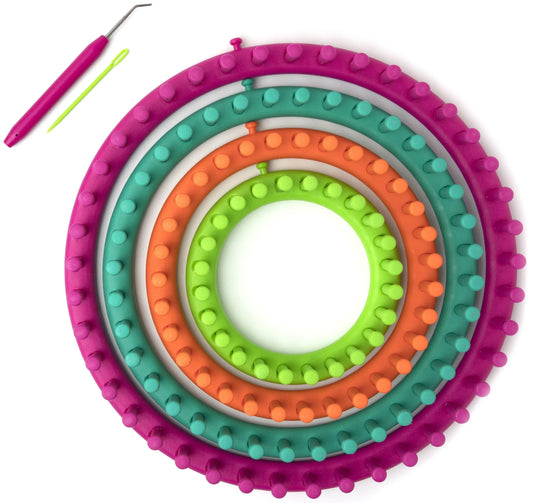 Cousin DIY Easy Knitting Round Loom Kit 6pc