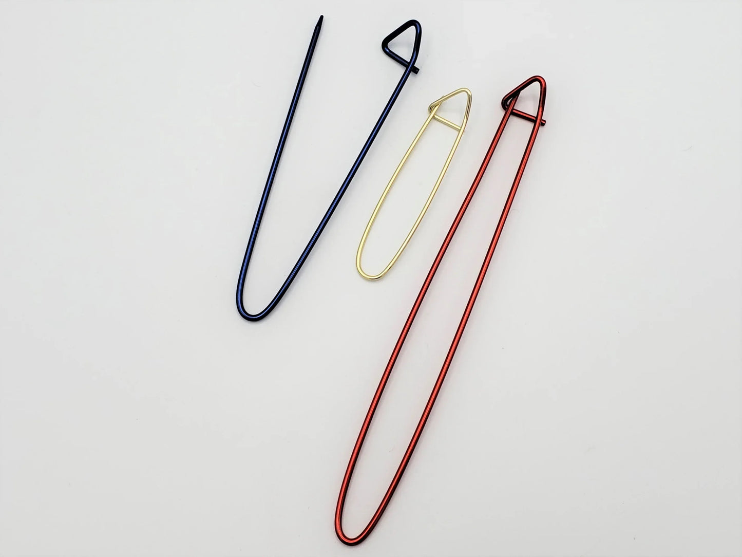 Boye Aluminum Stitch Holders, 3pc Set (3", 4.75" & 6.75")