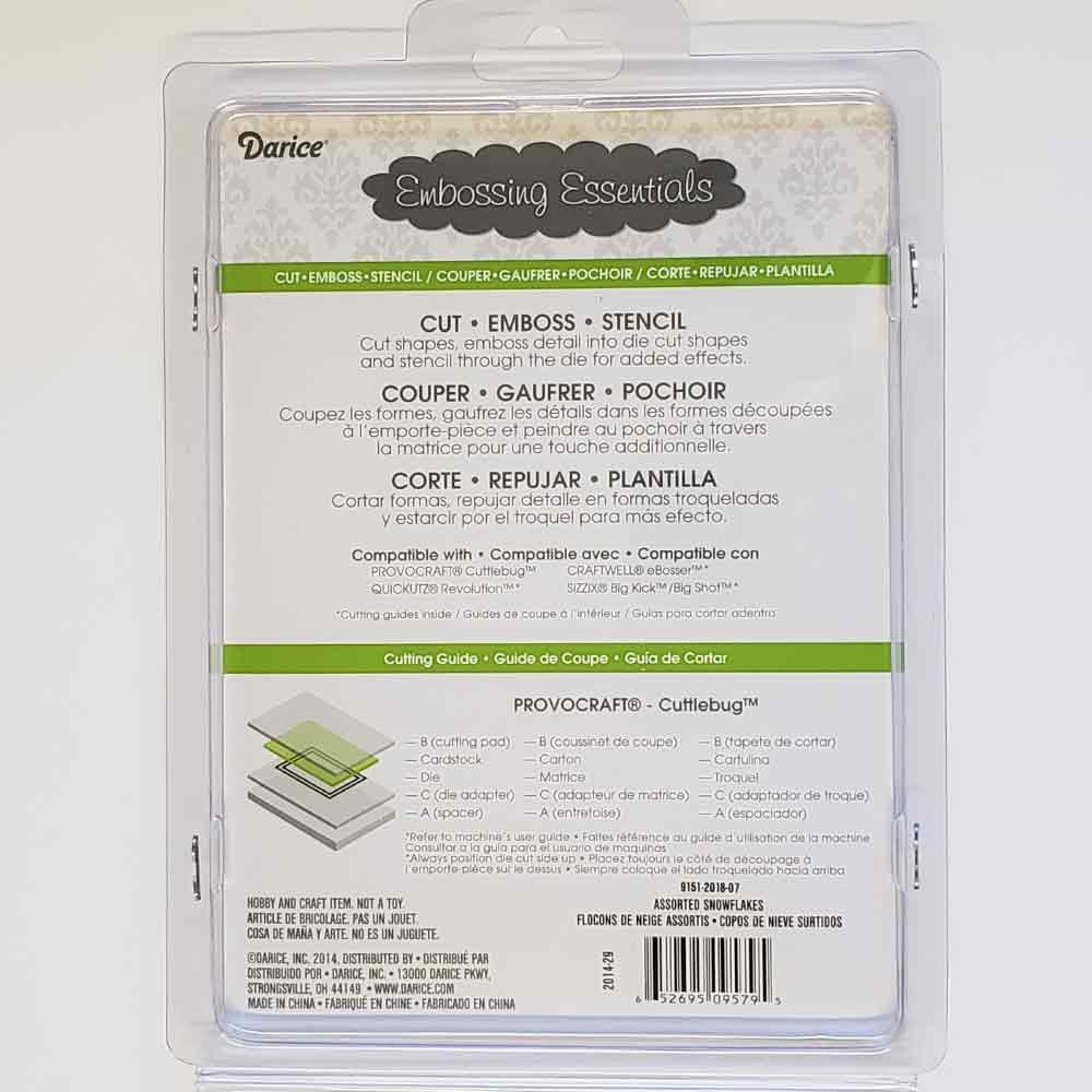 Darice Assorted Snowflakes 3 piece Paper Cutting Dies - 2014-29