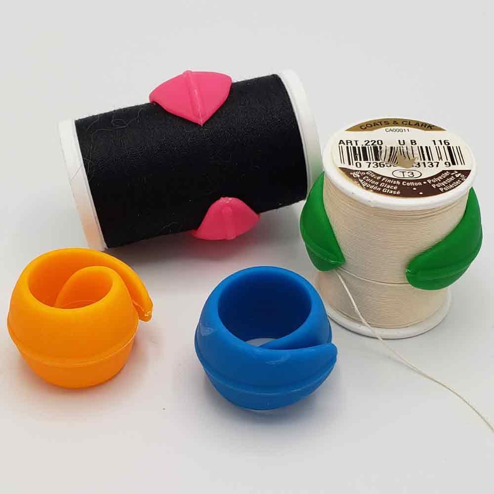 Silicone Thread Spool Huggers & Embroidery Fabric Wraps