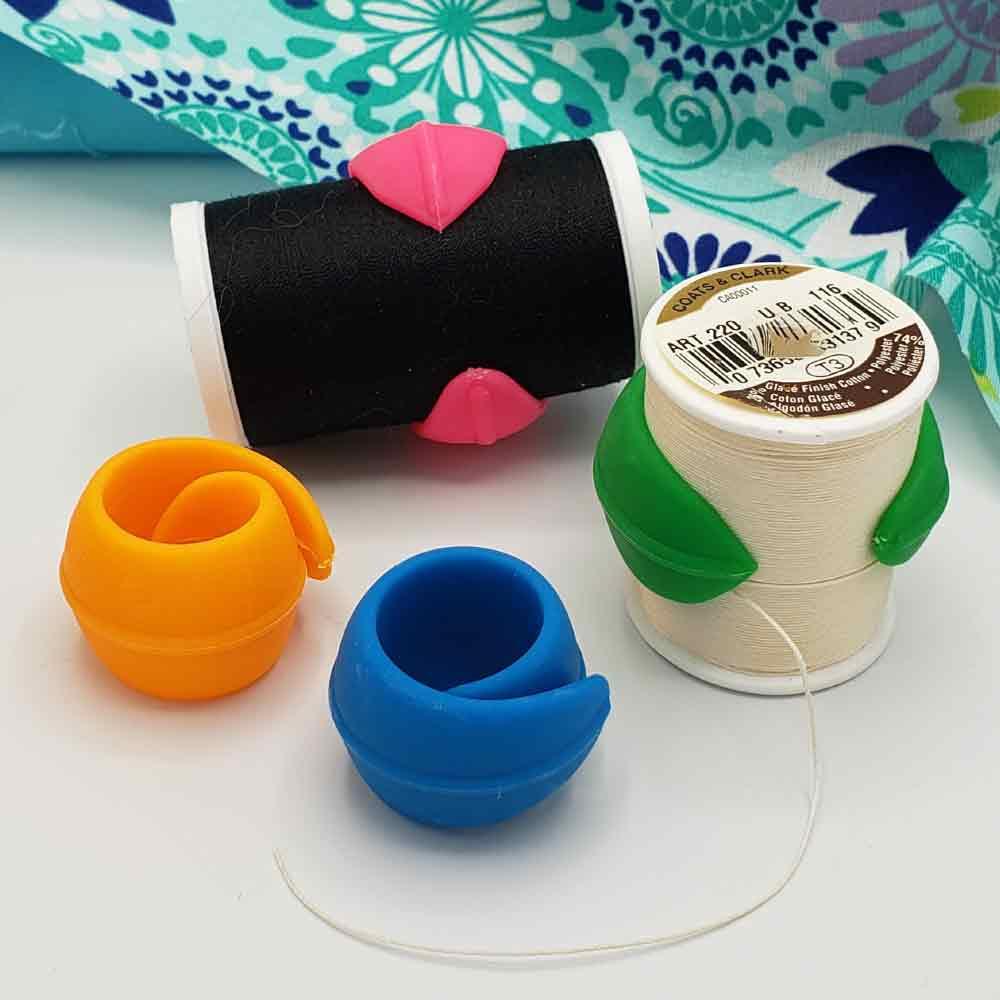 Silicone Thread Spool Huggers & Embroidery Fabric Wraps