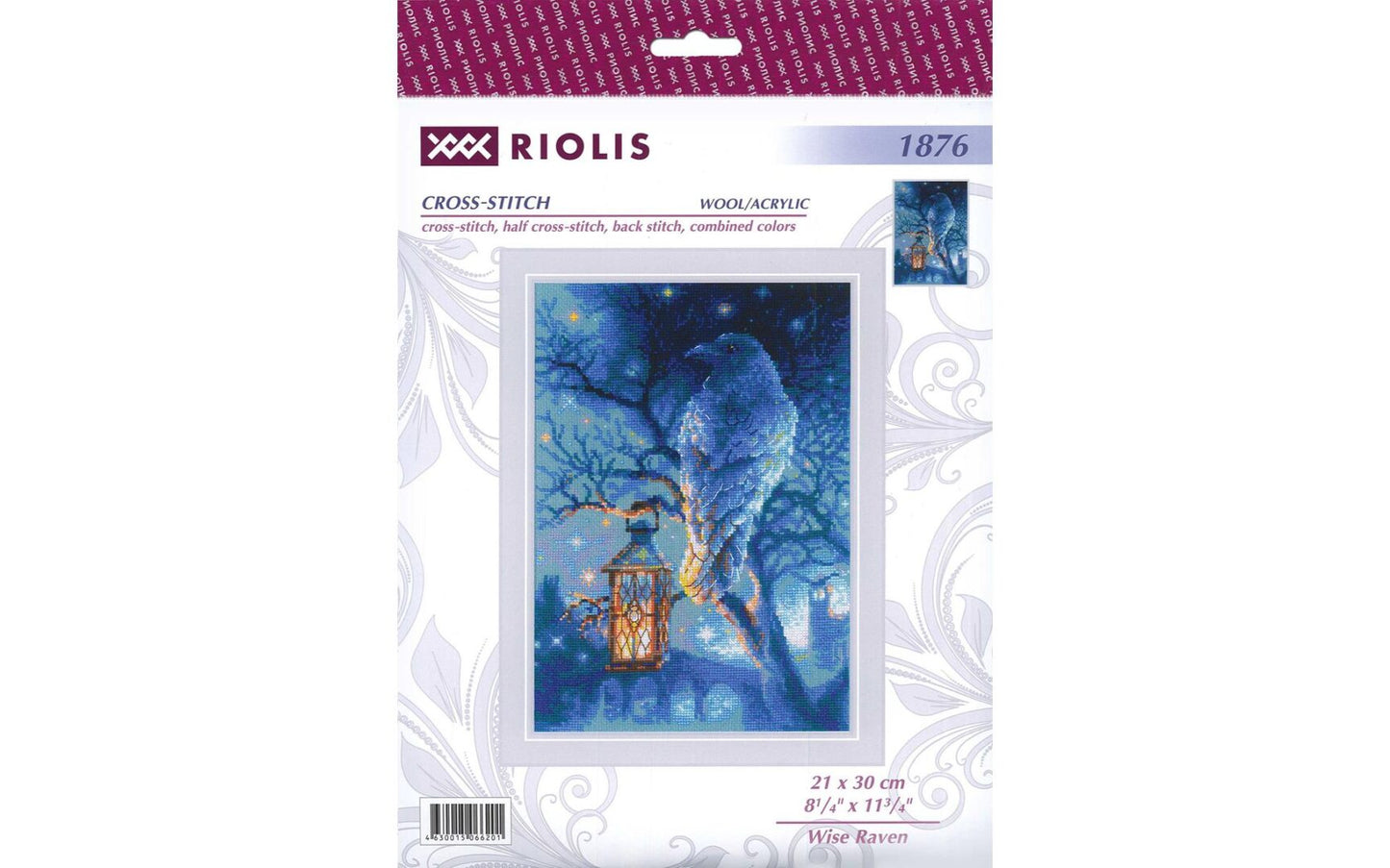 Riolis Cross Stitch Kit Wise Raven
