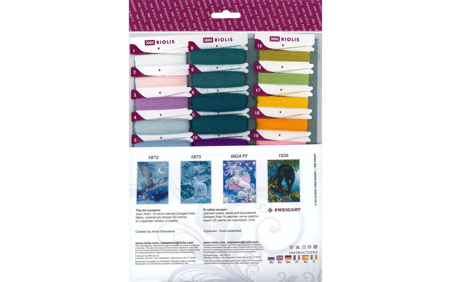 Riolis Cross Stitch Kit Wise Raven