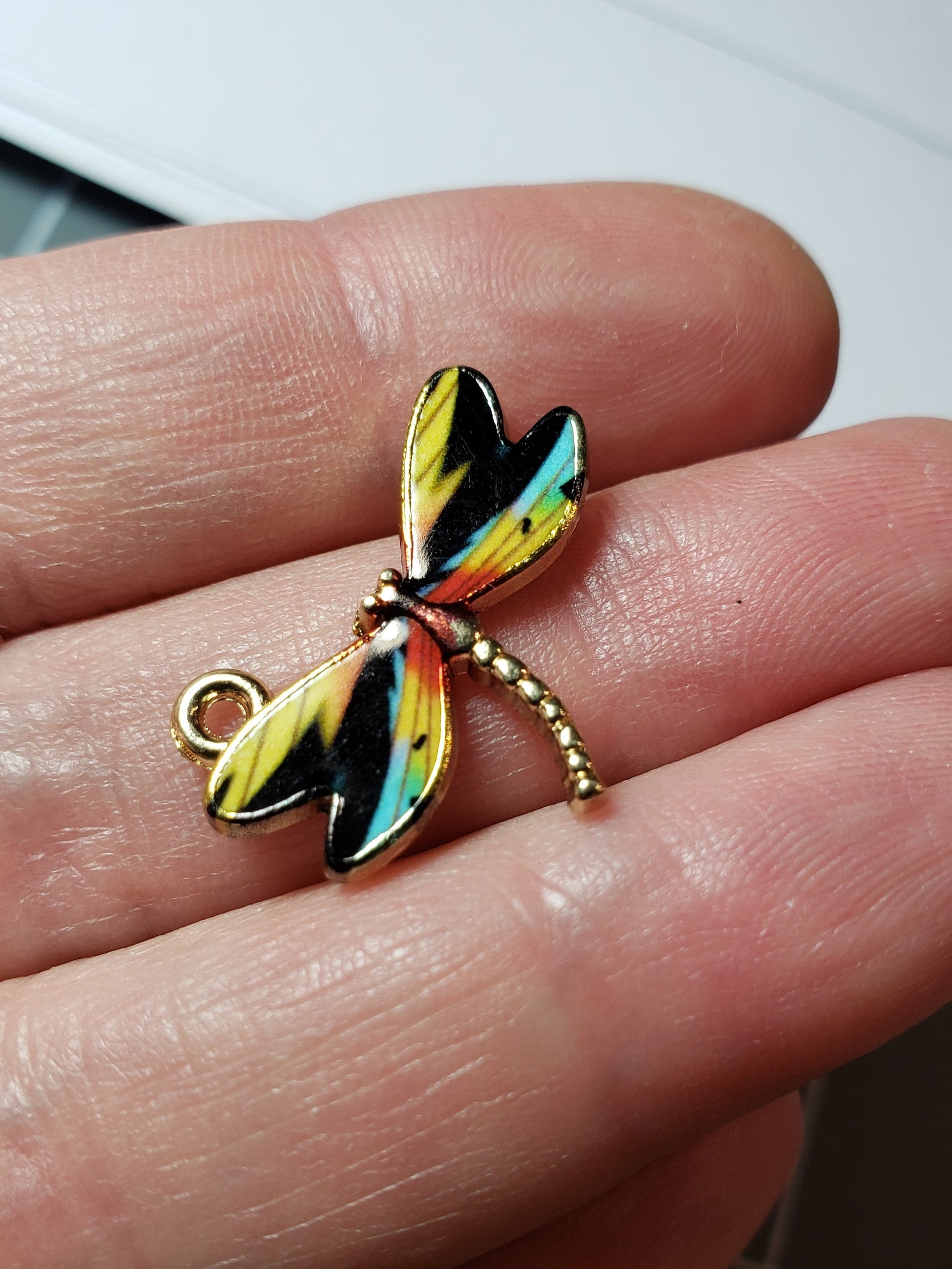 Stitch Markers for Knitting, 5pc Dragonflies | Crochet stitch marker, progress keeper, project bag charms, crochet accessory