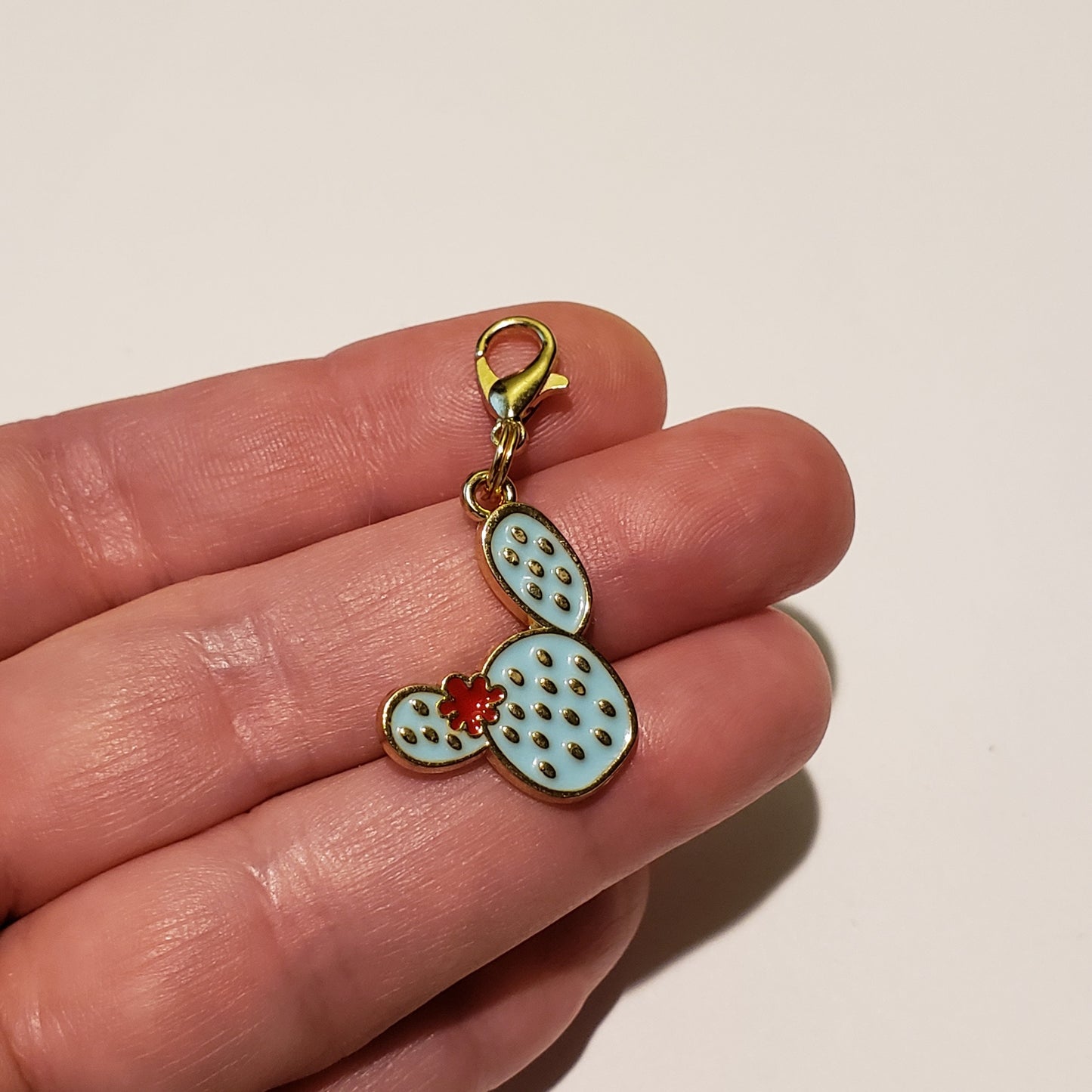 Cactus Stitch Markers for Knitting, 4pc mixed set | Crochet stitch marker, progress keeper, project bag charms, crochet accessories