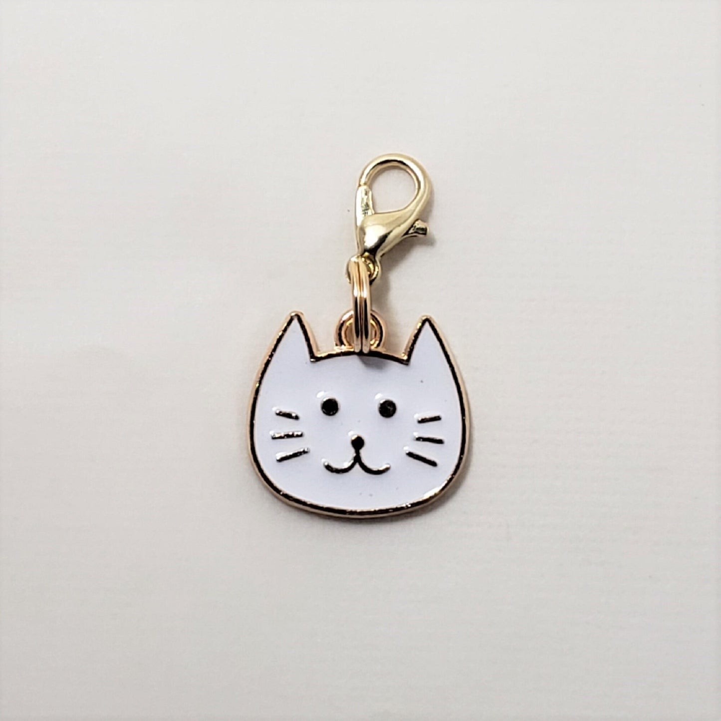 Cat Stitch Markers for Knitting, 4pc Large Cat Heads | Crochet stitch marker, progress keeper, project bag charms, crochet accessory