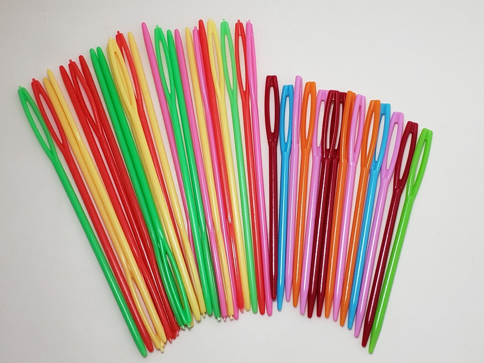 Plastic Yarn Needle for Knitting, 2.75" and 3.5" sizes, multi-packs, blunt end needles | Darning needle, plastic sewing and tapestry needles