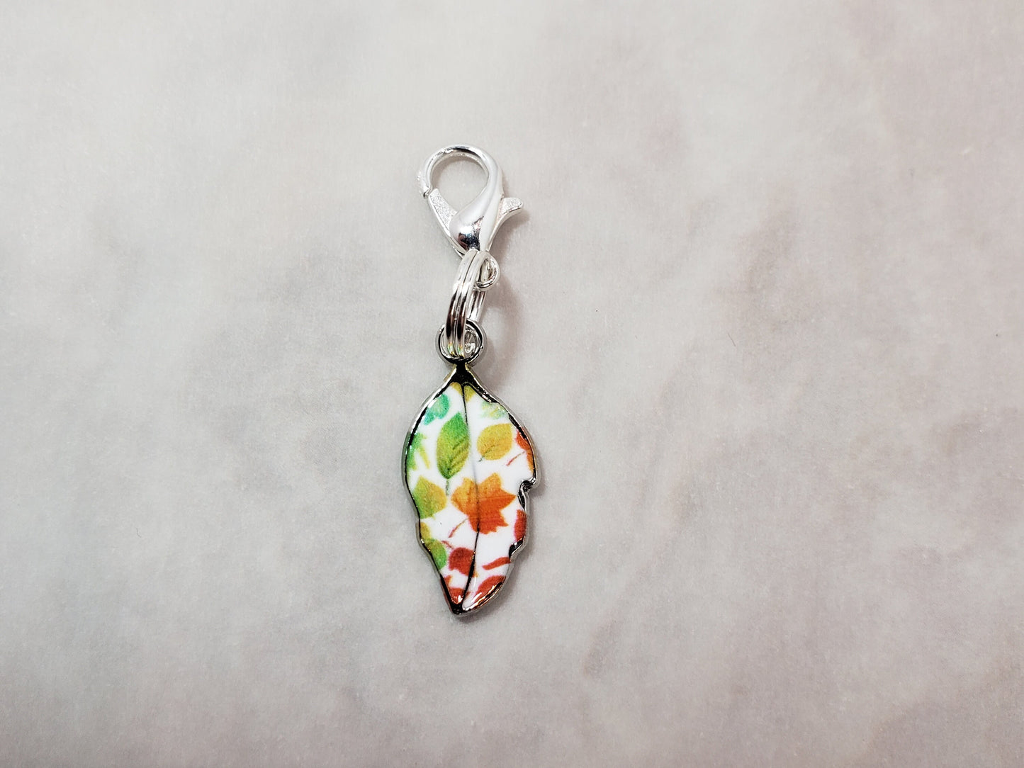 Leaf Stitch Markers for Knitting, 5pc mixed set | Crochet stitch marker, progress keeper, project bag charms, crochet accessories