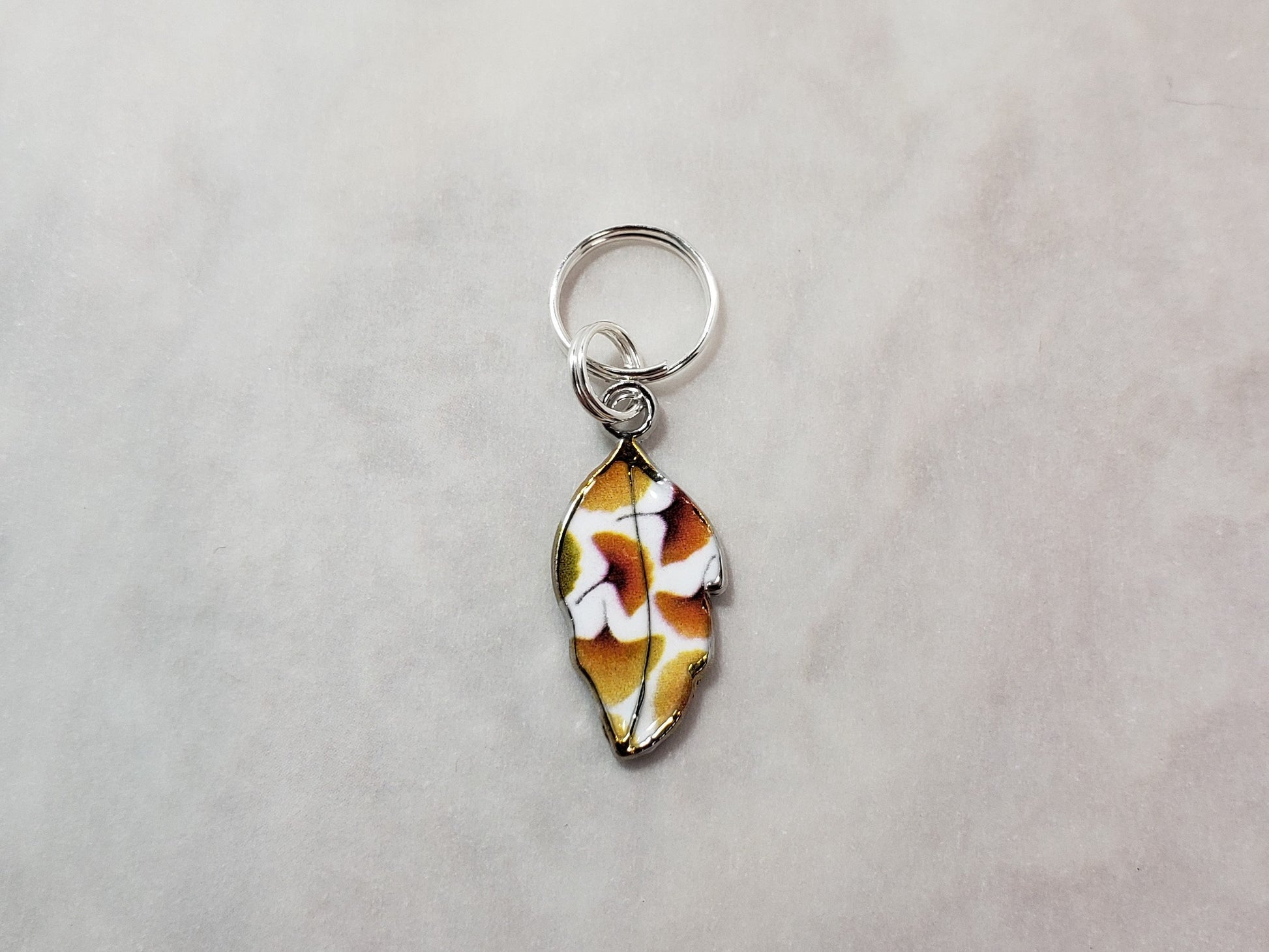 Leaf Stitch Markers for Knitting, 5pc mixed set | Crochet stitch marker, progress keeper, project bag charms, crochet accessories