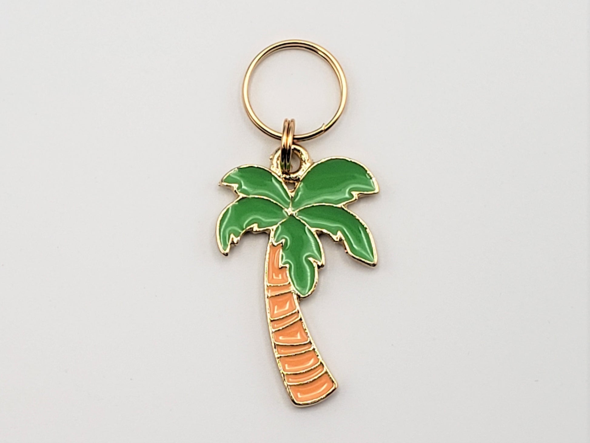 Stitch Markers for Knitting, 3pc Tropical Coconut Drink and Palm tree | Crochet stitch marker, progress keeper, crochet accessories