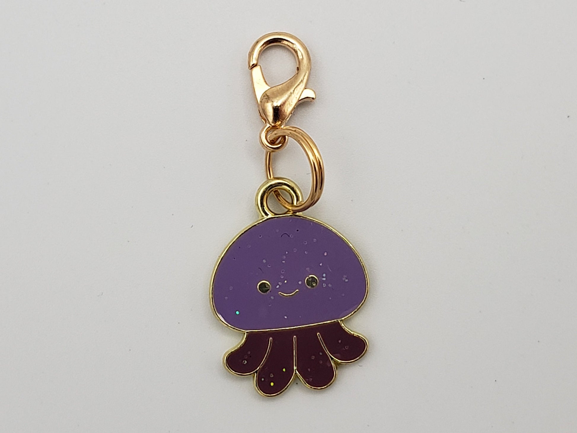 Jellyfish Stitch Markers for Knitting, 4pc | Crochet stitch marker, progress keeper, project bag charms, crochet accessory
