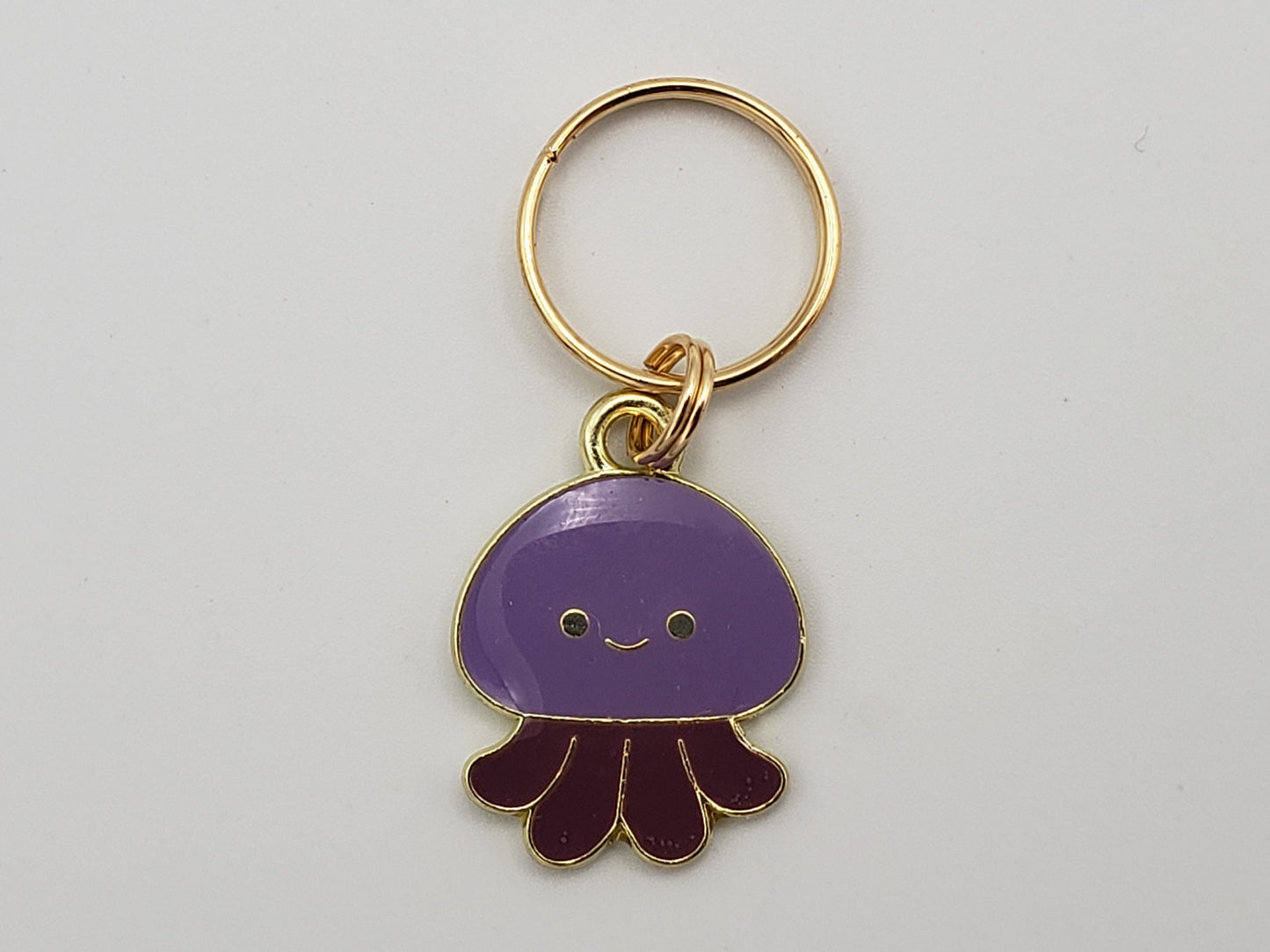 Jellyfish Stitch Markers for Knitting, 4pc | Crochet stitch marker, progress keeper, project bag charms, crochet accessory