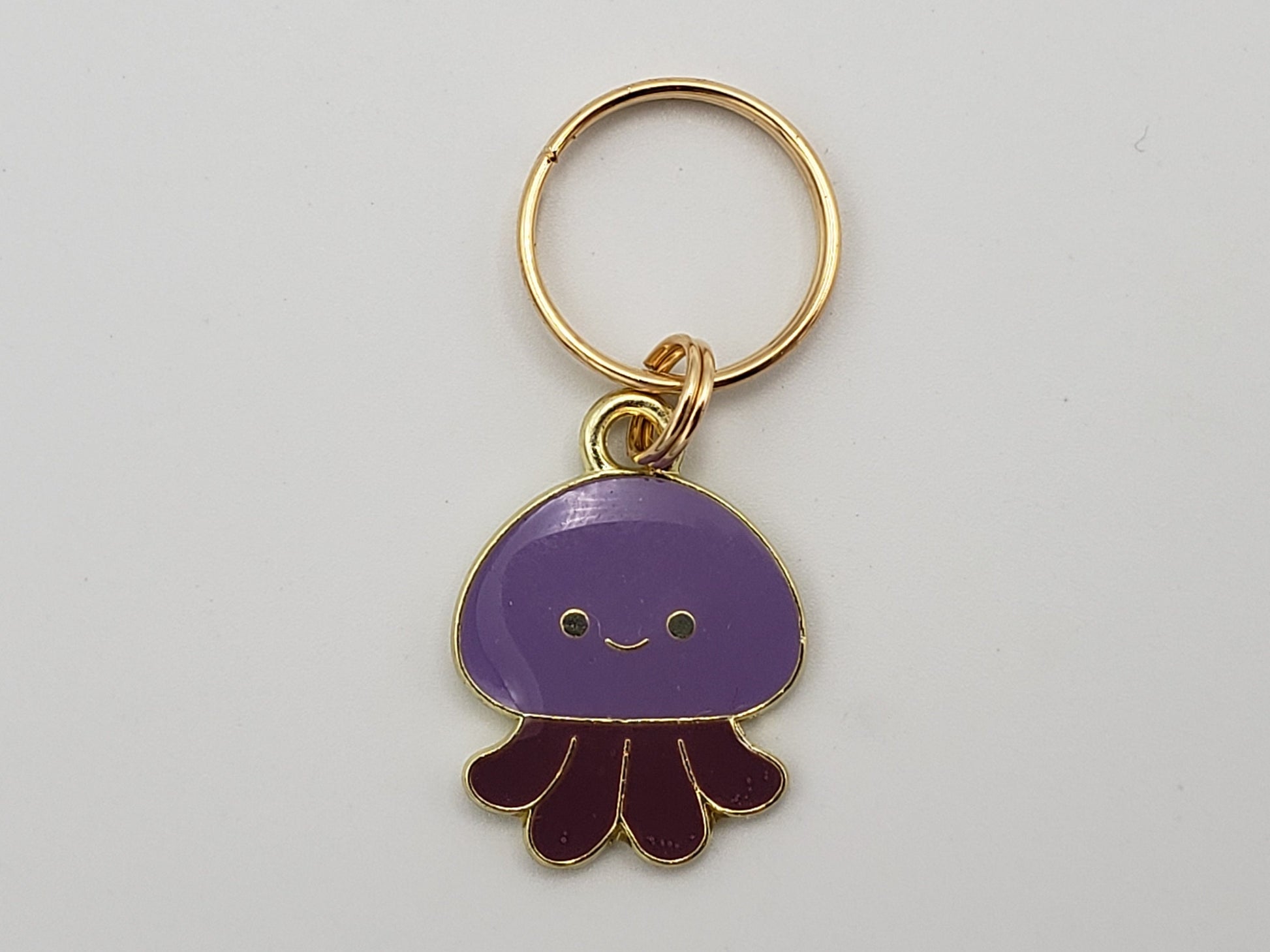Jellyfish Stitch Markers for Knitting, 4pc | Crochet stitch marker, progress keeper, project bag charms, crochet accessory
