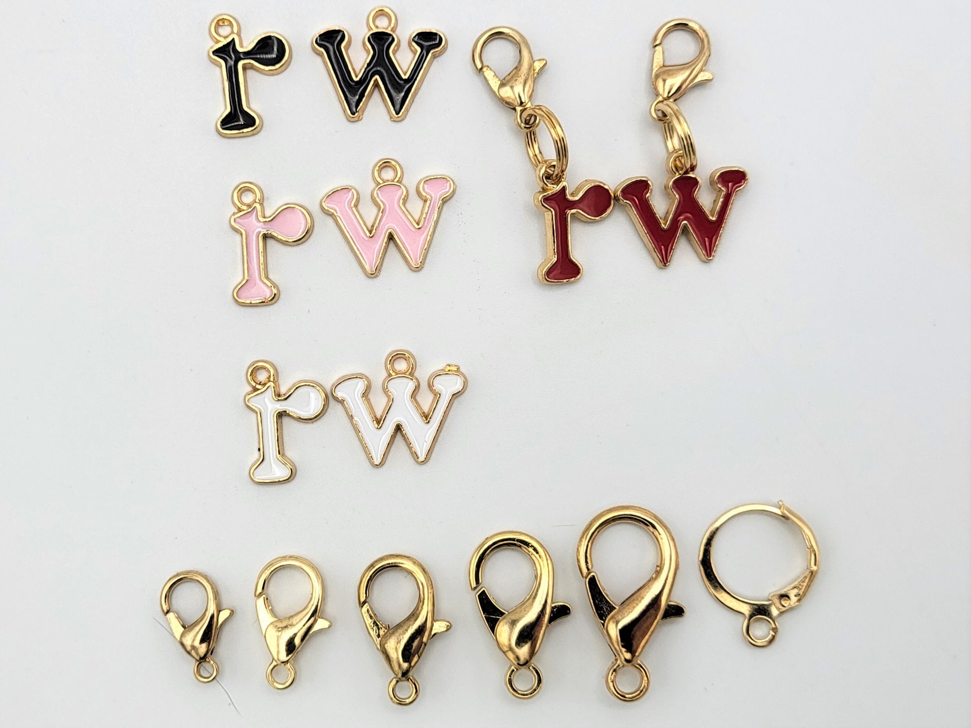 Right and Wrong Stitch Markers for knitting and crochet, multi-colored letters | crochet marker, crochet accessories