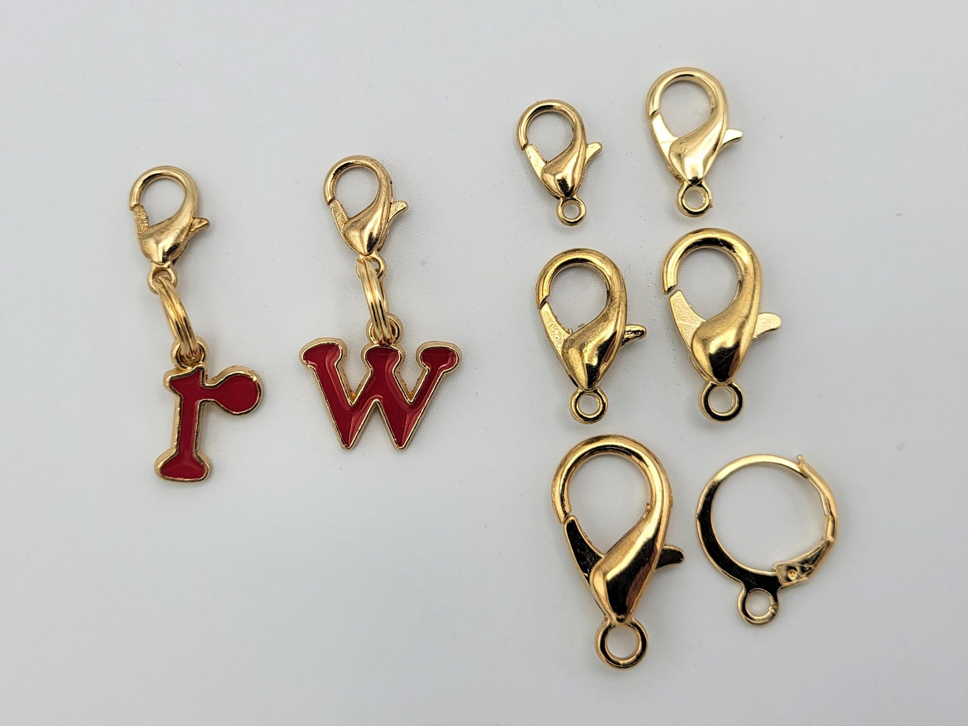 Right and Wrong Stitch Markers for knitting and crochet, multi-colored letters | crochet marker, crochet accessories