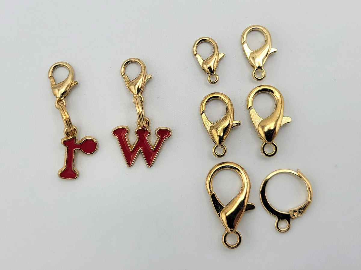 Right and Wrong Stitch Markers for knitting and crochet, multi-colored letters | crochet marker, crochet accessories