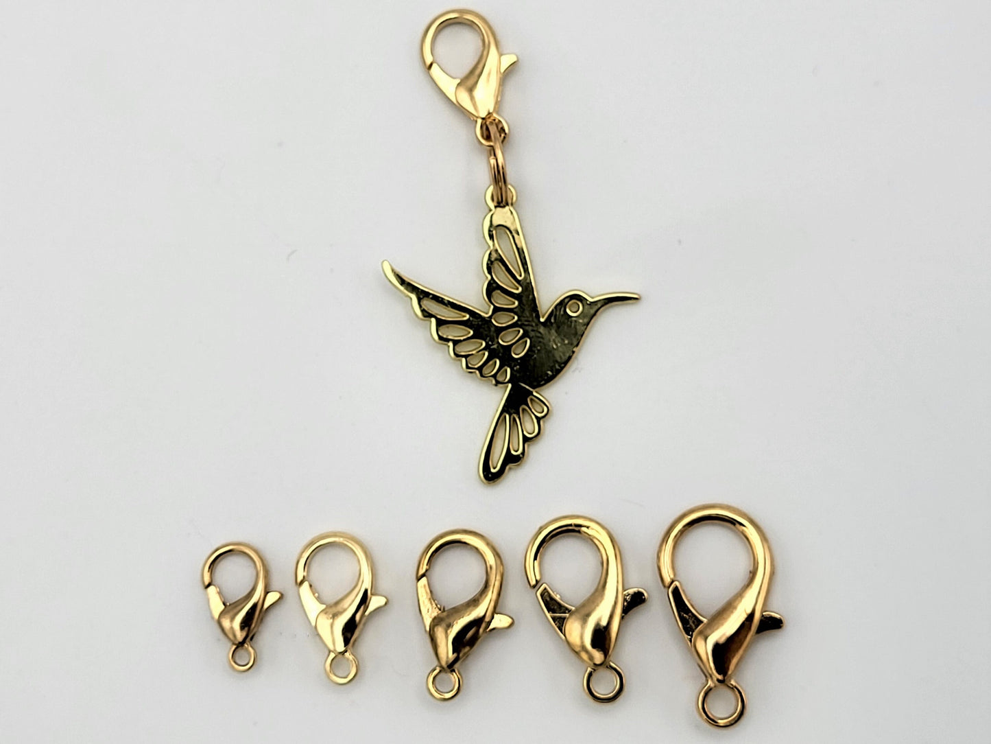 Hummingbirds Stitch Markers for Knitting 3pc | Crochet stitch marker, progress keeper, project bag charm, crochet accessory, knitting marker