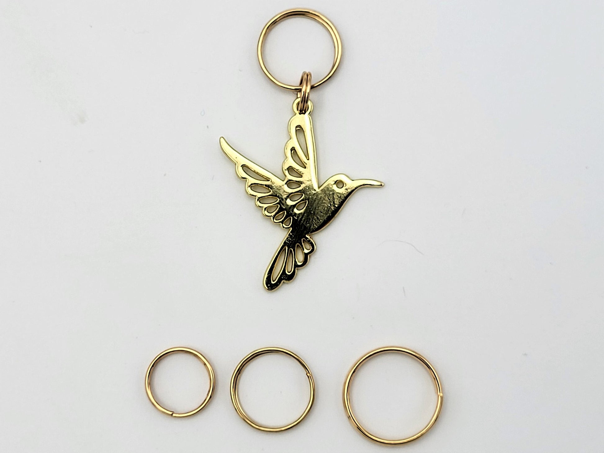 Hummingbirds Stitch Markers for Knitting 3pc | Crochet stitch marker, progress keeper, project bag charm, crochet accessory, knitting marker