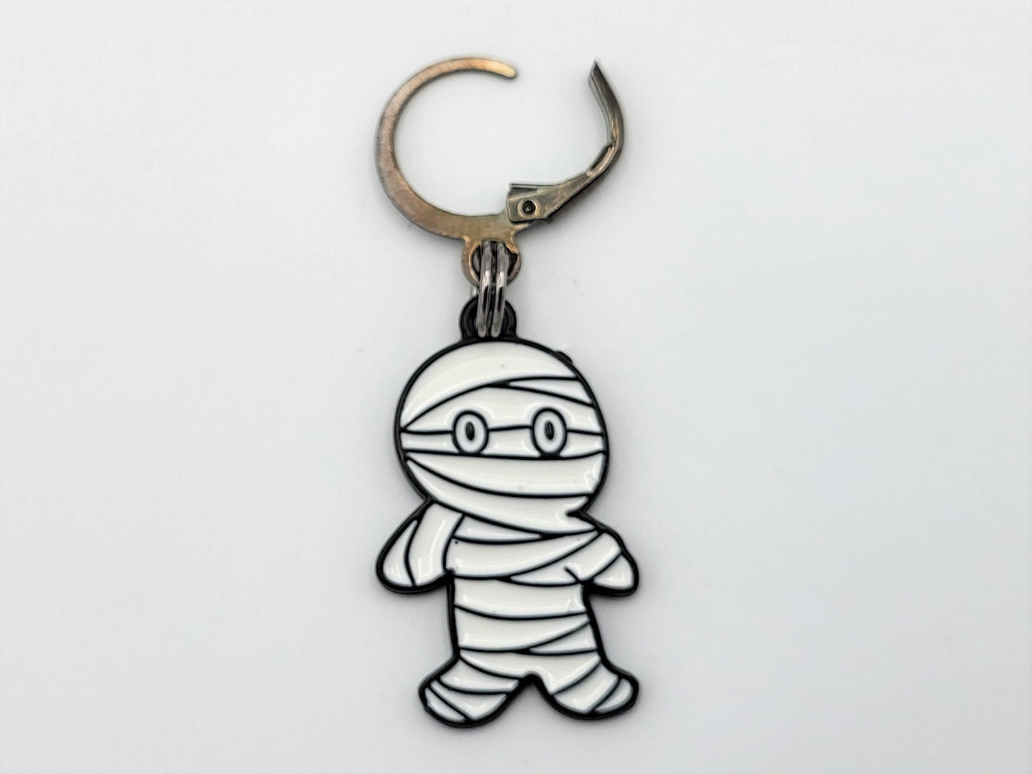 Halloween Mummy Stitch Markers for Knitting 2pc | Crochet stitch marker, progress keeper, project bag charm, crochet accessory