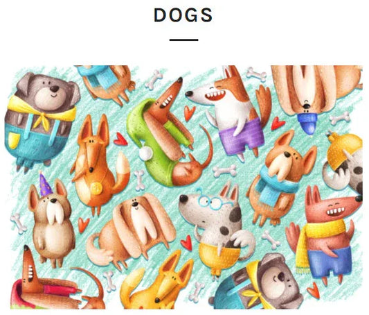 Micro Puzzles - Dogs - Who's A Good Boy, small 4x6" jigsaw puzzle, 150 pieces