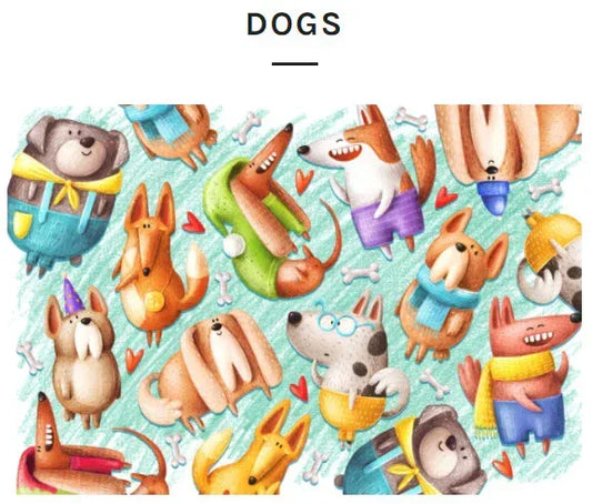 Micro Puzzles - Dogs - Who's A Good Boy, small 4x6" jigsaw puzzle, 150 pieces