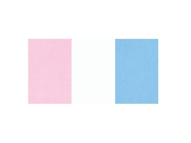 Set of 2 Iron-On Mending Fabric, 3pc 3"x8" Light colors - Fabany