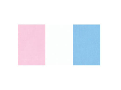 Set of 2 Iron-On Mending Fabric, 3pc 3"x8" Light colors - Fabany
