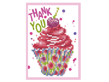Thank You Diamond Dotz Diamond Art Greeting Card Kit 5"X7"