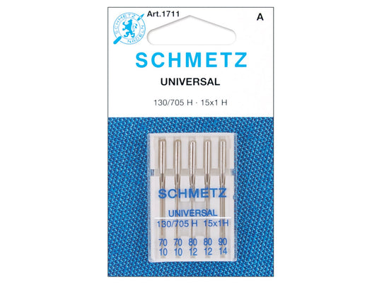 Schmetz Universal Machine Needles - 5pc - Sizes 10/70, 12/80, 14/90